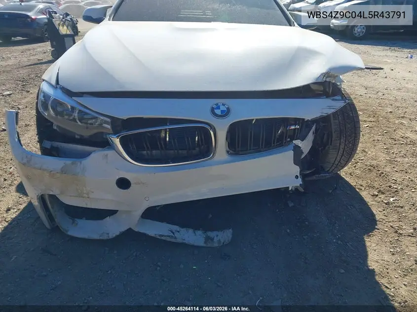 2020 BMW M4 VIN: WBS4Z9C04L5R43791 Lot: 45264114
