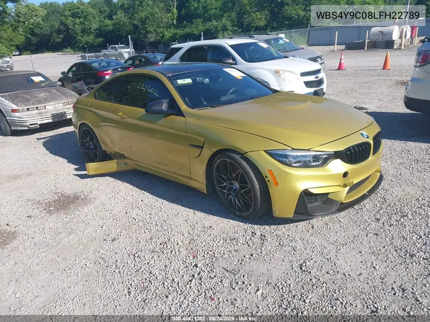 2020 BMW M4 VIN: WBS4Y9C08LFH22789 Lot: 45421202