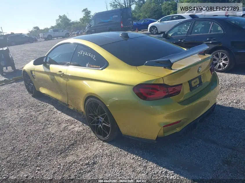 2020 BMW M4 VIN: WBS4Y9C08LFH22789 Lot: 45421202