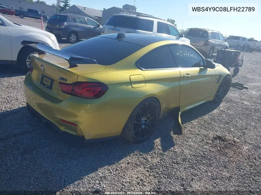 2020 BMW M4 VIN: WBS4Y9C08LFH22789 Lot: 45421202
