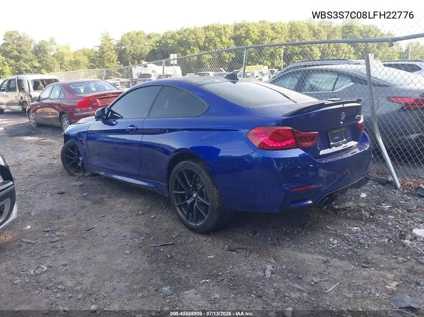 2020 BMW M4 Cs VIN: WBS3S7C08LFH22776 Lot: 45588909