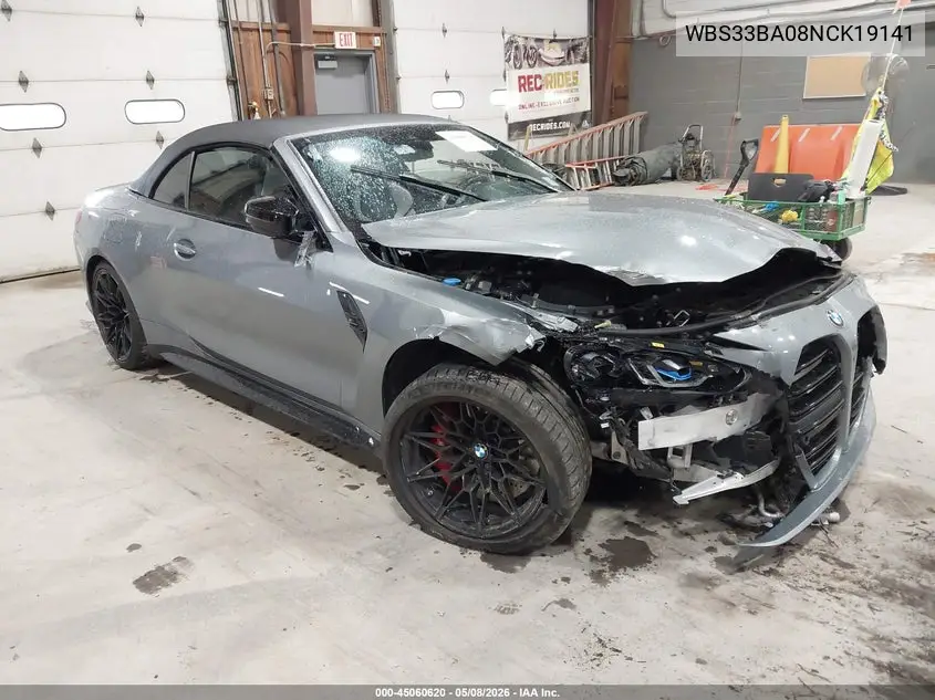 2022 BMW M4 Competition xDrive VIN: WBS33BA08NCK19141 Lot: 45060620