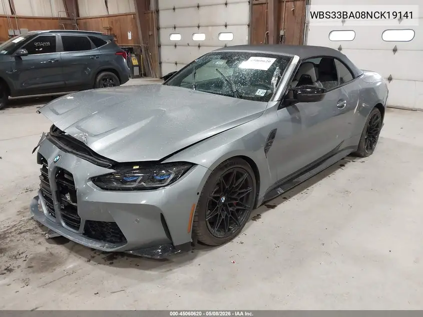 2022 BMW M4 Competition xDrive VIN: WBS33BA08NCK19141 Lot: 45060620