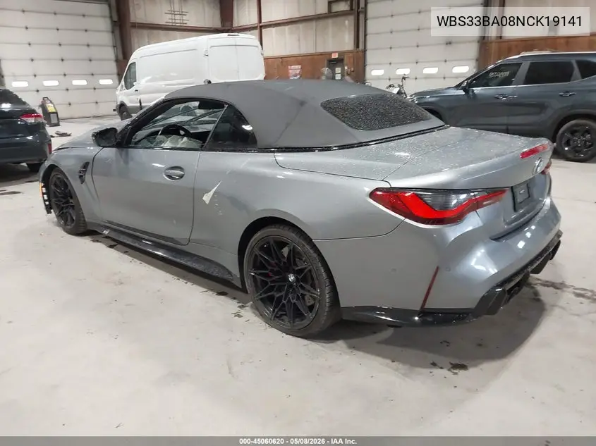 2022 BMW M4 Competition xDrive VIN: WBS33BA08NCK19141 Lot: 45060620