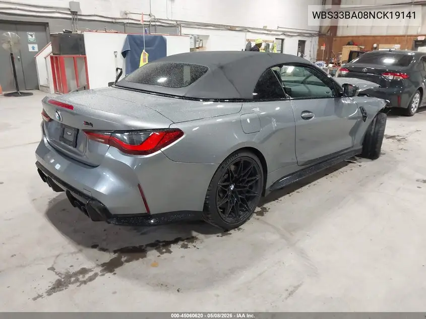 2022 BMW M4 Competition xDrive VIN: WBS33BA08NCK19141 Lot: 45060620
