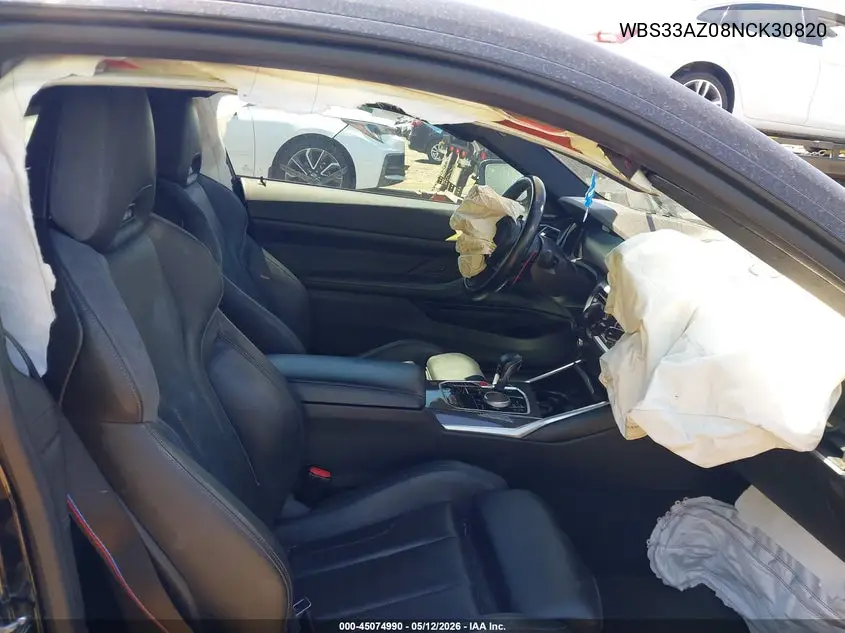 2022 BMW M4 Competition VIN: WBS33AZ08NCK30820 Lot: 45074990