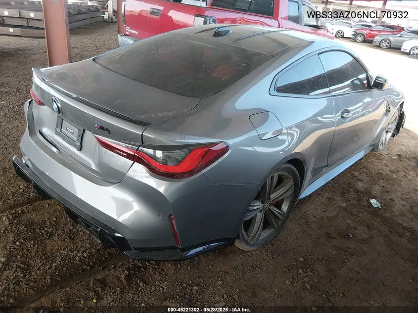 2022 BMW M4 Competition VIN: WBS33AZ06NCL70932 Lot: 45221302