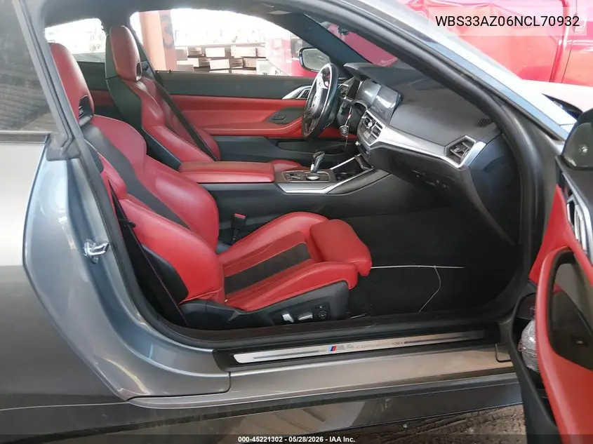 2022 BMW M4 Competition VIN: WBS33AZ06NCL70932 Lot: 45221302