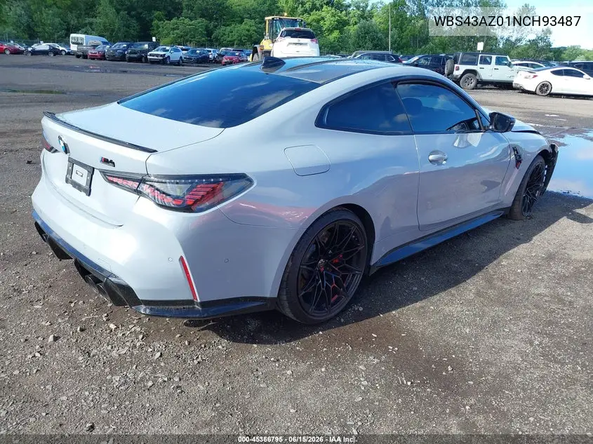 2022 BMW M4 Competition xDrive VIN: WBS43AZ01NCH93487 Lot: 45366795
