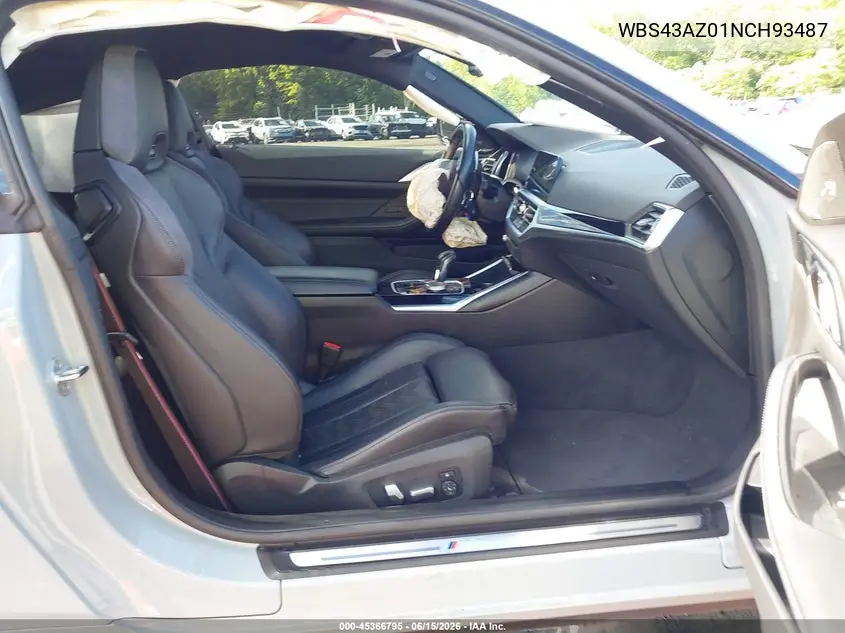 2022 BMW M4 Competition xDrive VIN: WBS43AZ01NCH93487 Lot: 45366795