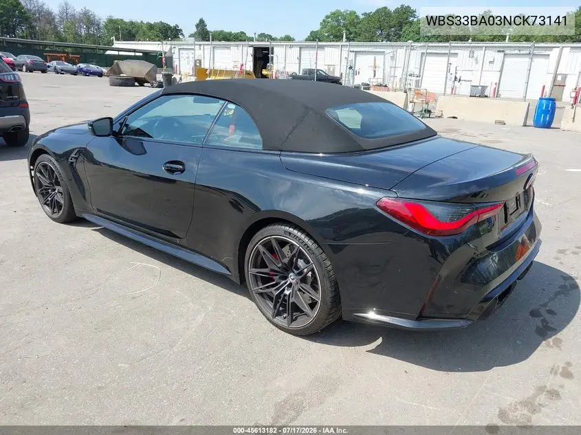 2022 BMW M4 Competition xDrive VIN: WBS33BA03NCK73141 Lot: 45613182