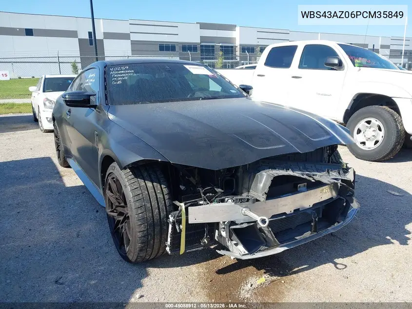 2023 BMW M4 Competition xDrive VIN: WBS43AZ06PCM35849 Lot: 45088912