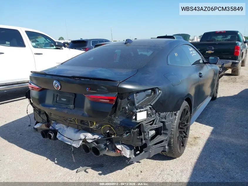 2023 BMW M4 Competition xDrive VIN: WBS43AZ06PCM35849 Lot: 45088912