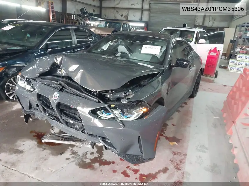 2023 BMW M4 Competition xDrive VIN: WBS43AZ01PCM35306 Lot: 45595767
