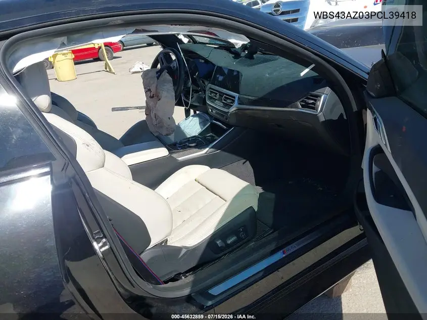 2023 BMW M4 Competition xDrive VIN: WBS43AZ03PCL39418 Lot: 45632859