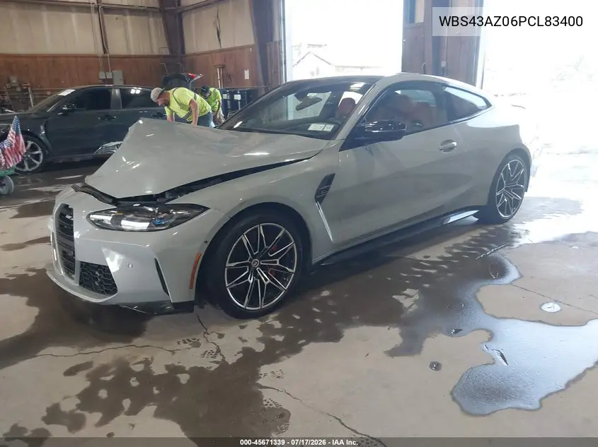 2023 BMW M4 Competition xDrive VIN: WBS43AZ06PCL83400 Lot: 45671339