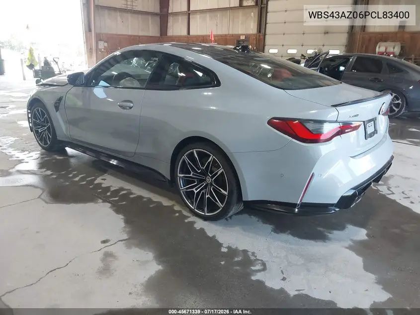 2023 BMW M4 Competition xDrive VIN: WBS43AZ06PCL83400 Lot: 45671339