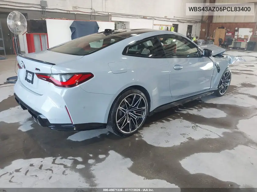 2023 BMW M4 Competition xDrive VIN: WBS43AZ06PCL83400 Lot: 45671339