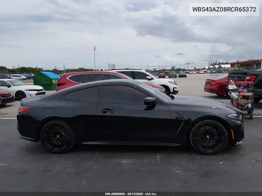 2024 BMW M4 Competition xDrive VIN: WBS43AZ08RCR65372 Lot: 45096865
