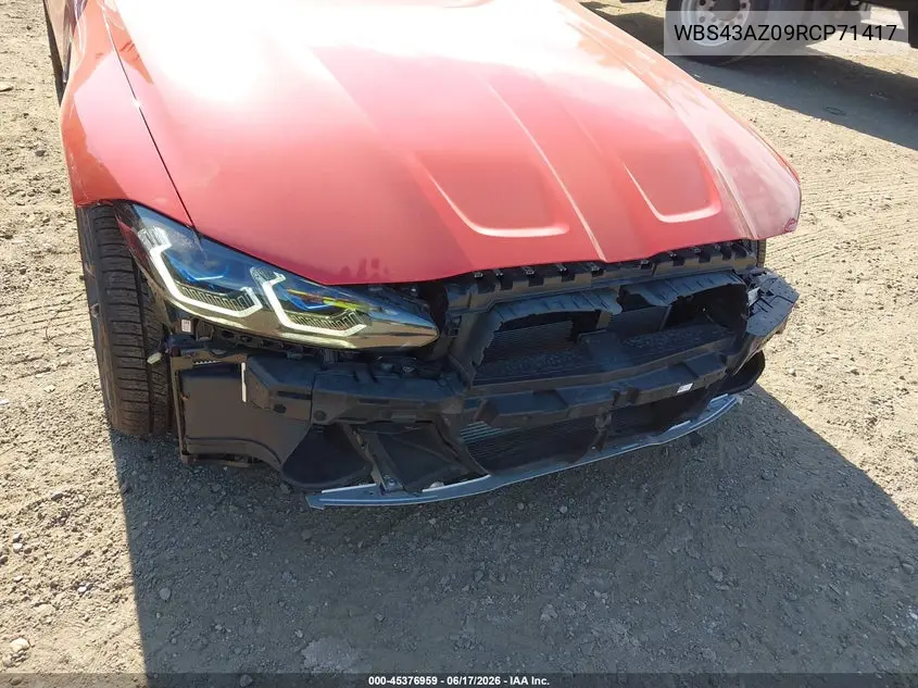 2024 BMW M4 Competition xDrive VIN: WBS43AZ09RCP71417 Lot: 45376959