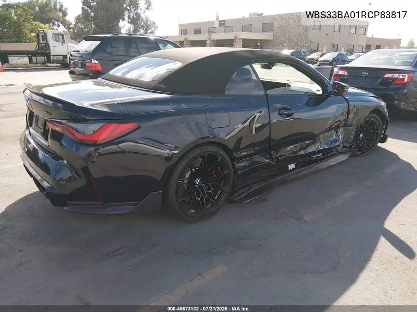 2024 BMW M4 Competition xDrive VIN: WBS33BA01RCP83817 Lot: 45673132