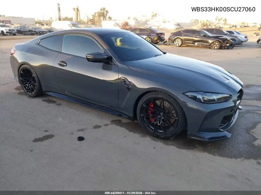 2025 BMW M4 Competition xDrive VIN: WBS33HK00SCU27060 Lot: 44259411