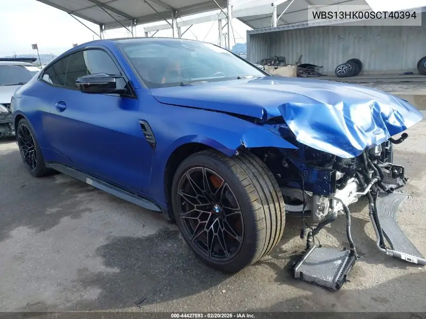 2025 BMW M4 VIN: WBS13HK00SCT40394 Lot: 44427593