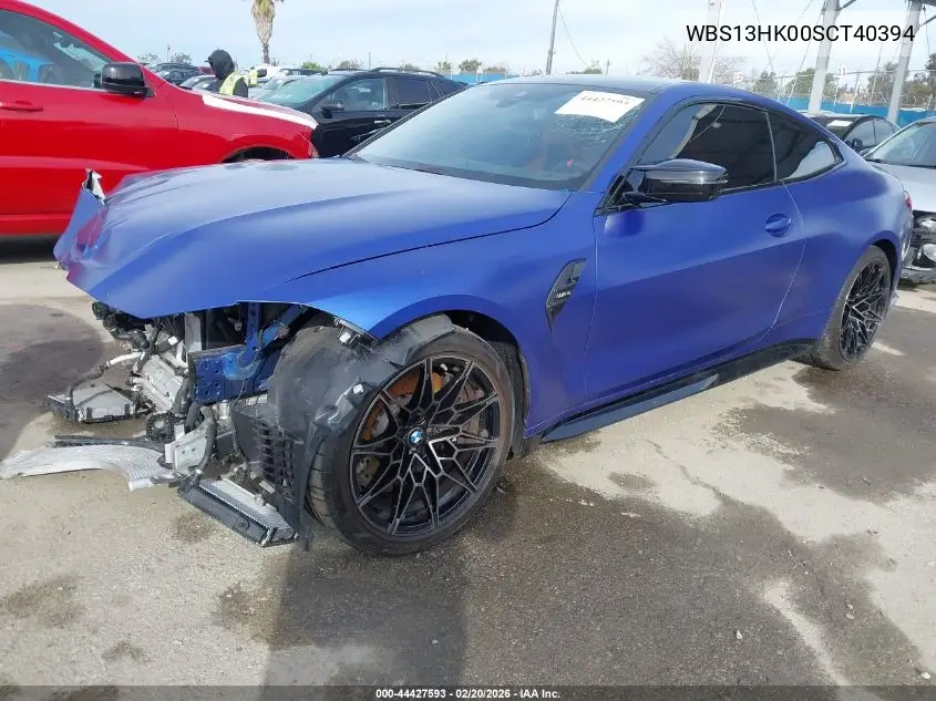 2025 BMW M4 VIN: WBS13HK00SCT40394 Lot: 44427593