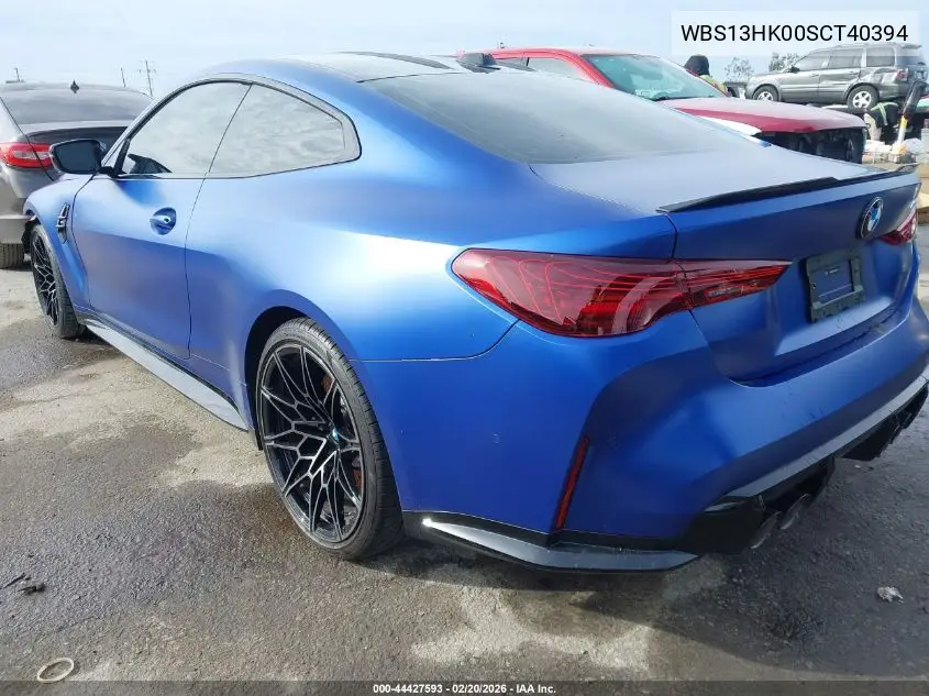 2025 BMW M4 VIN: WBS13HK00SCT40394 Lot: 44427593