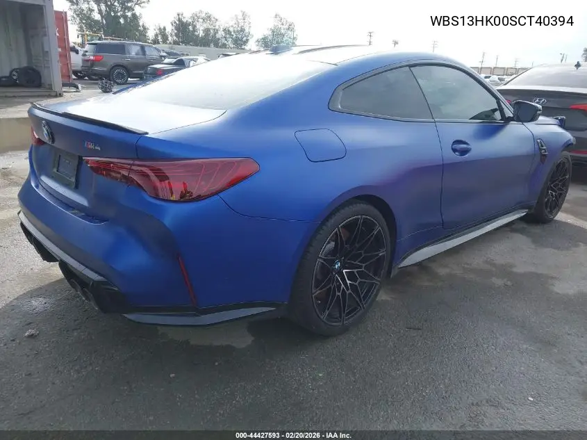 2025 BMW M4 VIN: WBS13HK00SCT40394 Lot: 44427593