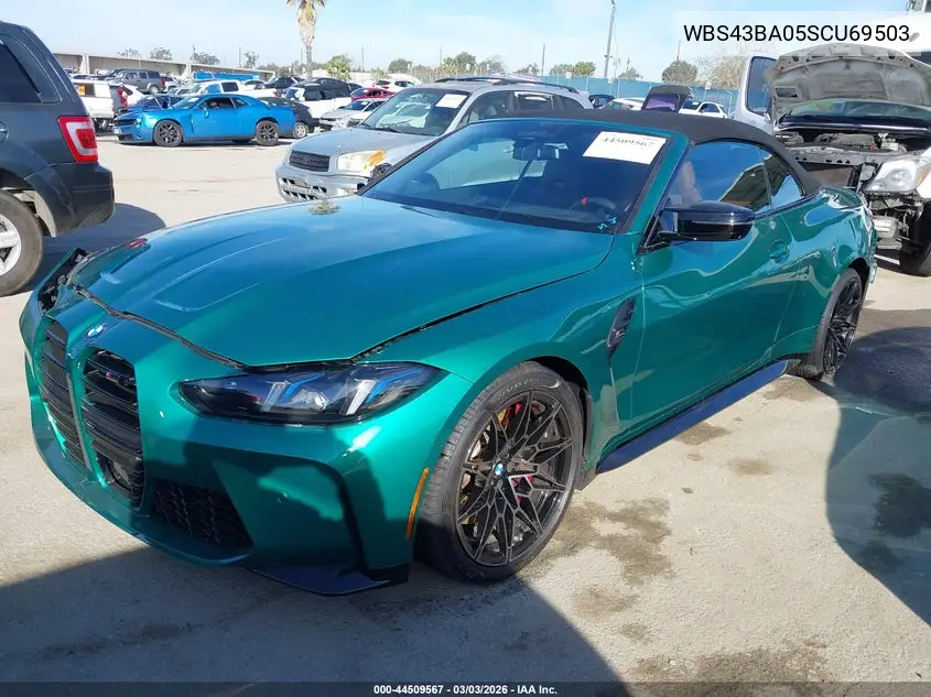 2025 BMW M4 Competition xDrive VIN: WBS43BA05SCU69503 Lot: 44509567