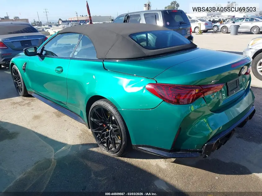2025 BMW M4 Competition xDrive VIN: WBS43BA05SCU69503 Lot: 44509567