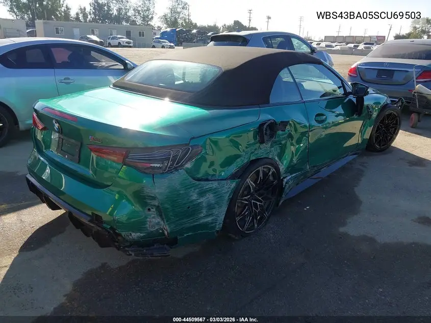 2025 BMW M4 Competition xDrive VIN: WBS43BA05SCU69503 Lot: 44509567