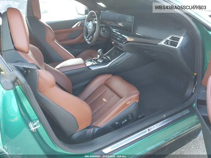 2025 BMW M4 Competition xDrive VIN: WBS43BA05SCU69503 Lot: 44509567