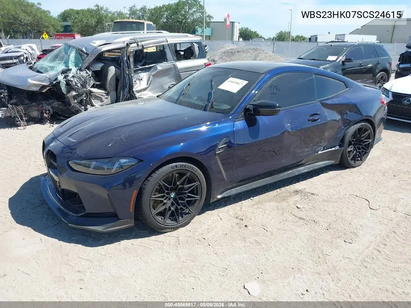 2025 BMW M4 Competition VIN: WBS23HK07SCS24615 Lot: 45069817