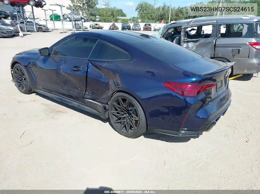 2025 BMW M4 Competition VIN: WBS23HK07SCS24615 Lot: 45069817