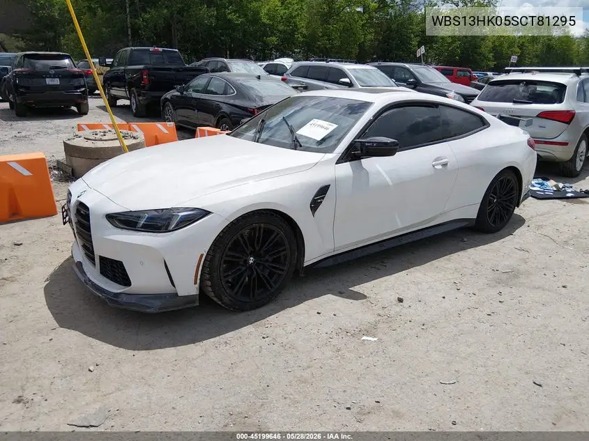 2025 BMW M4 VIN: WBS13HK05SCT81295 Lot: 45199646