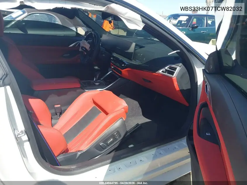 2026 BMW M4 Competition xDrive VIN: WBS33HK07TCW82032 Lot: 44944795
