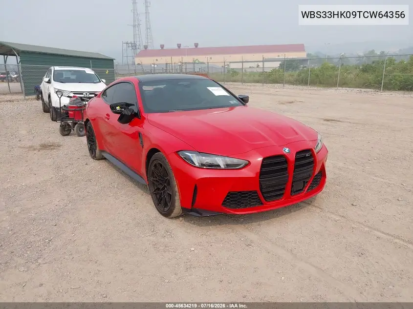 2026 BMW M4 Competition xDrive VIN: WBS33HK09TCW64356 Lot: 45634219