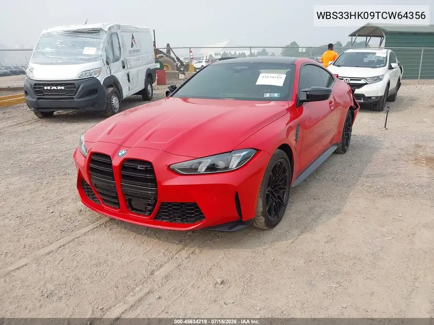 2026 BMW M4 Competition xDrive VIN: WBS33HK09TCW64356 Lot: 45634219