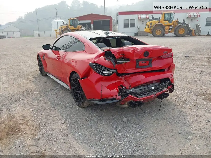 2026 BMW M4 Competition xDrive VIN: WBS33HK09TCW64356 Lot: 45634219