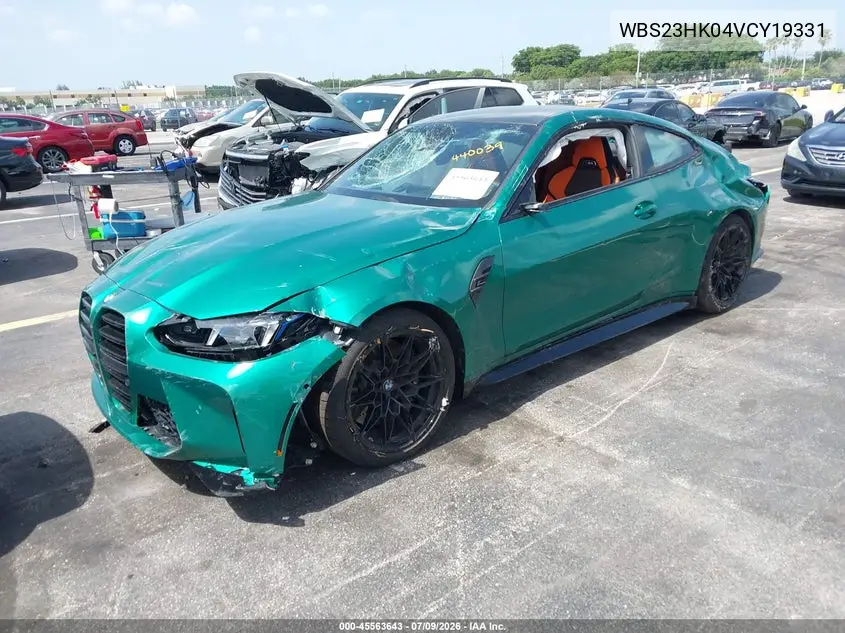 2027 BMW M4 VIN: WBS23HK04VCY19331 Lot: 45563643