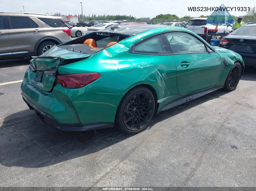 2027 BMW M4 VIN: WBS23HK04VCY19331 Lot: 45563643