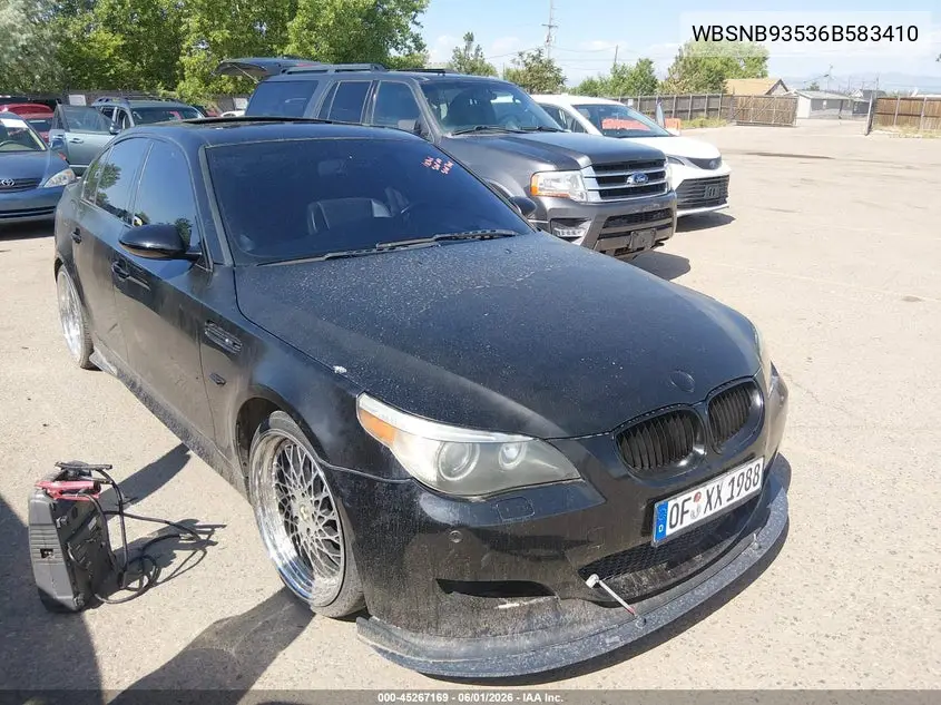 2006 BMW M5 VIN: WBSNB93536B583410 Lot: 45267169