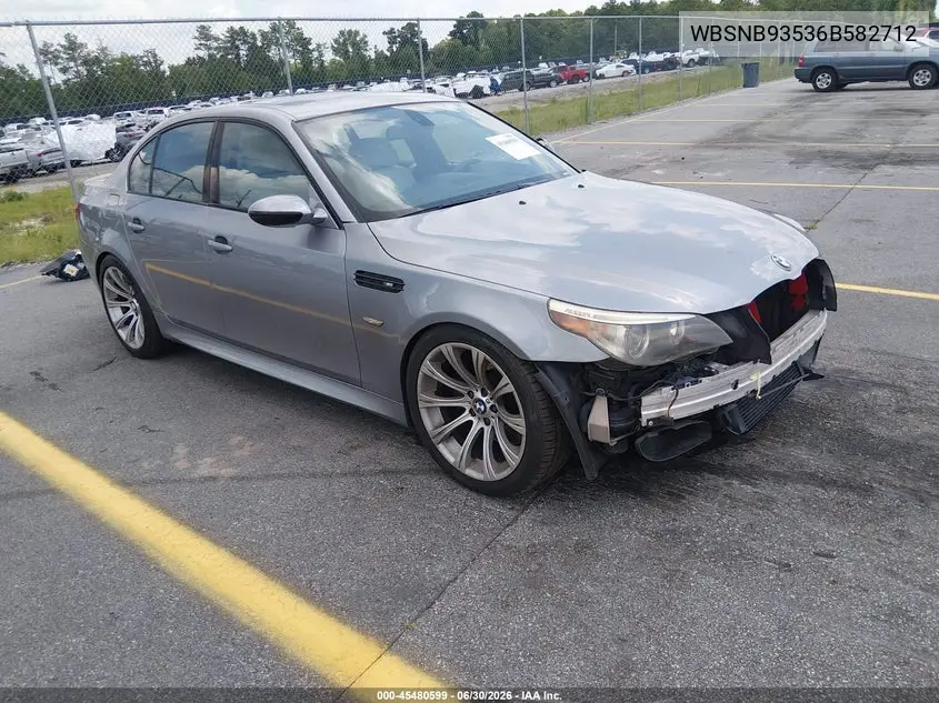 2006 BMW M5 VIN: WBSNB93536B582712 Lot: 45480599
