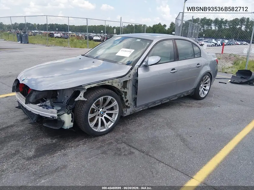 2006 BMW M5 VIN: WBSNB93536B582712 Lot: 45480599