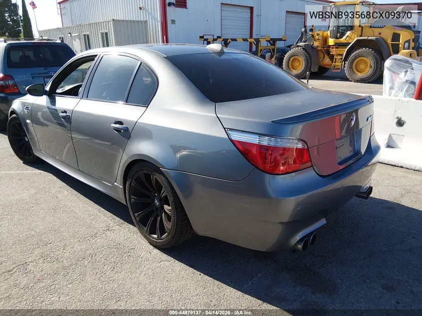 2008 BMW M5 VIN: WBSNB93568CX09370 Lot: 44879137