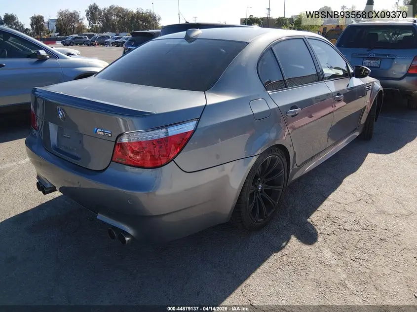 2008 BMW M5 VIN: WBSNB93568CX09370 Lot: 44879137
