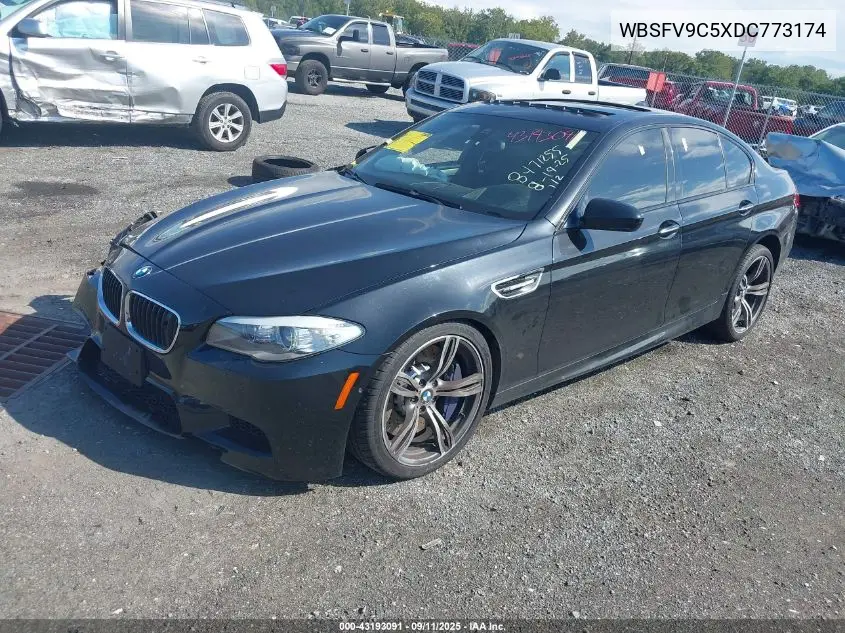 2013 BMW M5 VIN: WBSFV9C5XDC773174 Lot: 43193091