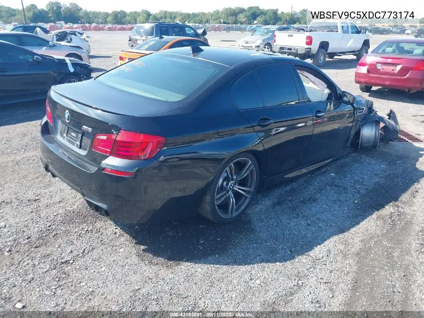 2013 BMW M5 VIN: WBSFV9C5XDC773174 Lot: 43193091